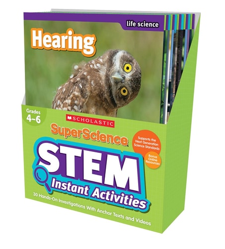 SuperScience Stem Instant Activities, Grades 4-6 30 Hands-On Investigations With Anchor Texts and Videos book cover