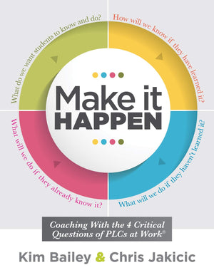 Make It Happen Coaching with the Four Critical Questions of Plcs at Work(r) (Professional Learning Community Strategies for Instructional Coaches)