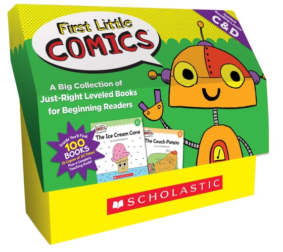 First Little Comics Guided Reading Levels C & D A Big Collection of Just-Right Leveled Books for Beginning Readers book cover