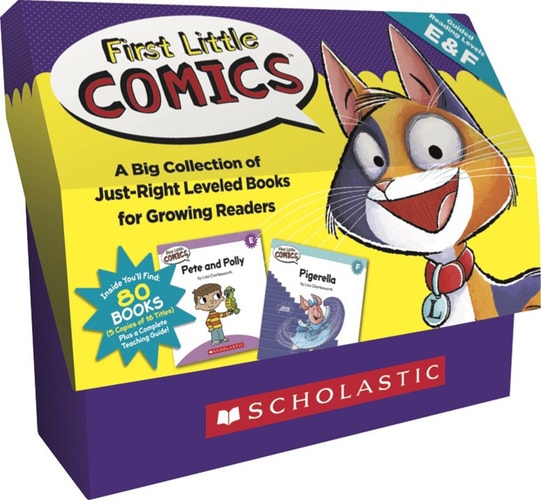 First Little Comics: Guided Reading Levels E & F (Classroom Set) 16 Funny Books That Are Just the Right Level for Growing Readers book cover