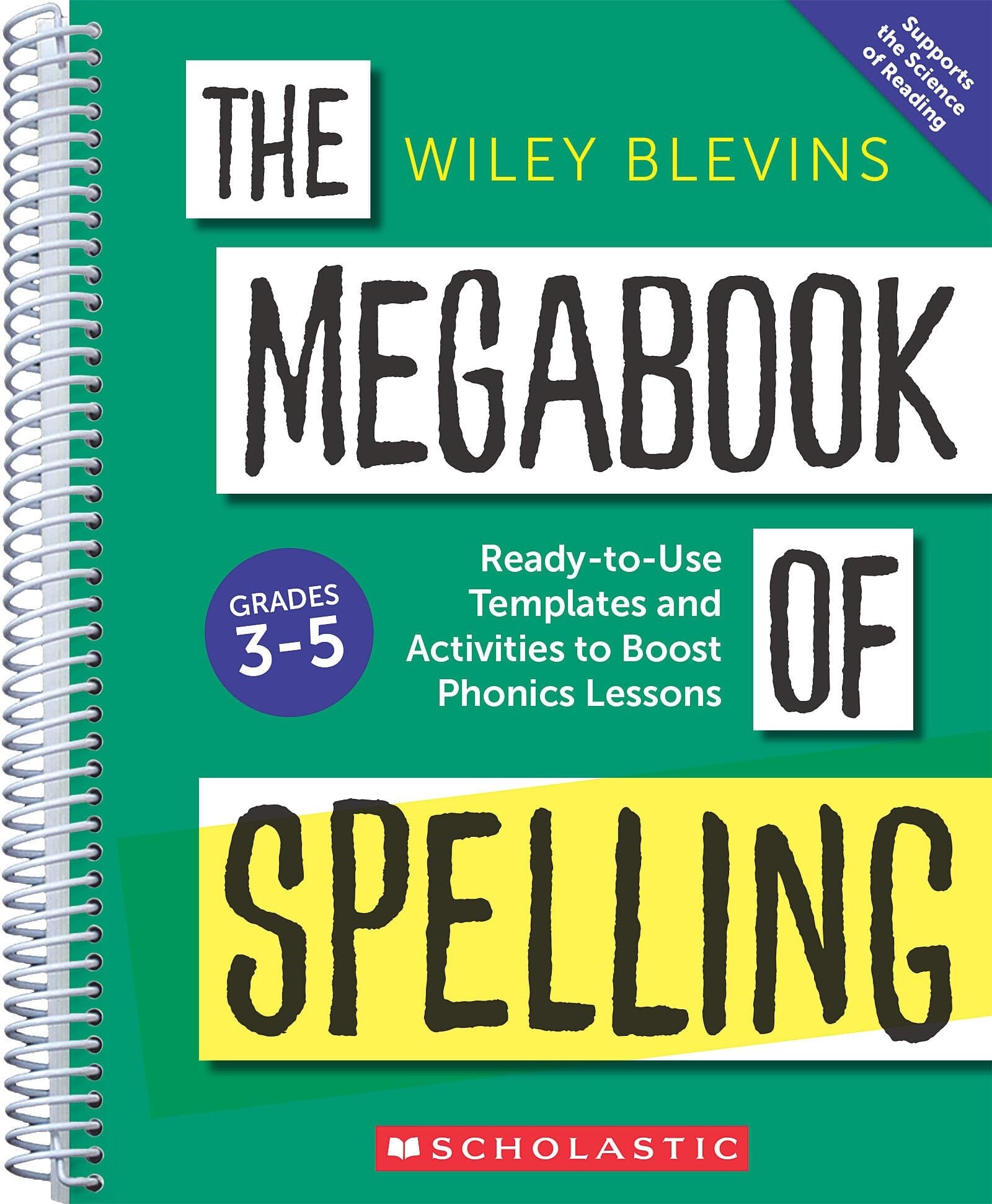 The Megabook of Spelling: Grades 3-5: Ready-To-Use Templates and Activities to Boost Word Study Lessons book cover