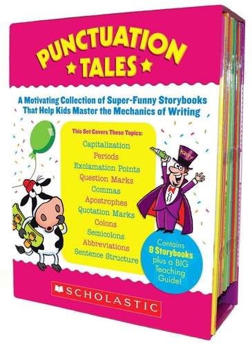 Punctuation Tales A Motivating Collection of Super-Funny Storybooks That Help Kids Master the Mechanics of Writing book cover