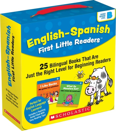 English-Spanish First Little Readers: Guided Reading Level B (Parent Pack) 25 Bilingual Books That Are Just the Right Level for Beginning Readers book cover