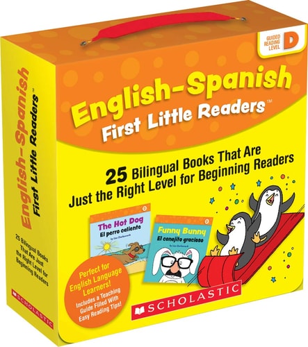 English-Spanish First Little Readers: Guided Reading Level D (Parent Pack) 25 Bilingual Books That Are Just the Right Level for Beginning Readers book cover