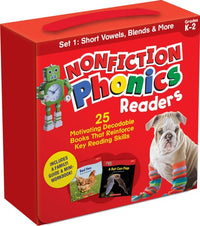 Nonfiction Phonics Readers SET 1: Short Vowels, Blends & More(Single-Copy Set)