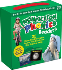 Nonfiction Phonics Readers SET 3: R-Control, Variant Vowels & More (Single-Copy Set)