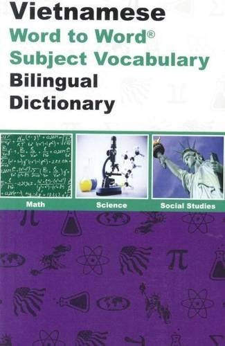 English-Vietnamese & Vietnamese-English Word-to-Word Dictionary Maths, Science & Social Studies - Suitable for Exams book cover