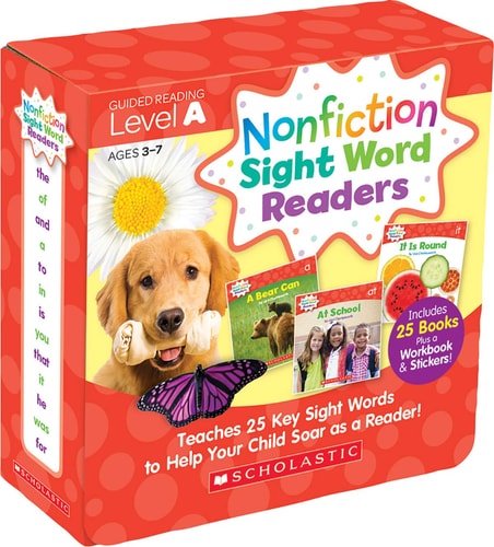 Nonfiction Sight Word Readers: Guided Reading Level a (Parent Pack) Teaches 25 Key Sight Words to Help Your Child Soar as a Reader! book cover