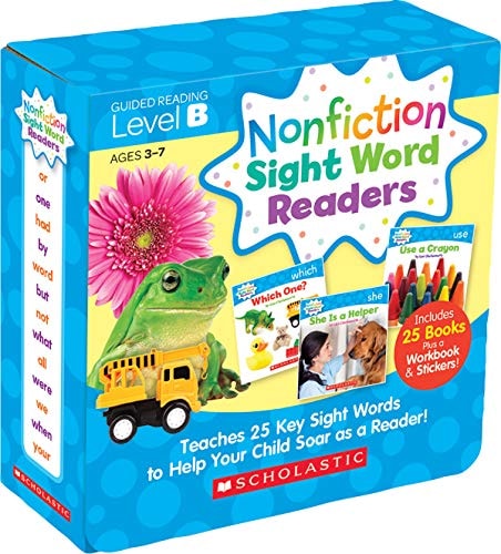 Nonfiction Sight Word Readers: Guided Reading Level B (Parent Pack) Teaches 25 Key Sight Words to Help Your Child Soar as a Reader! book cover