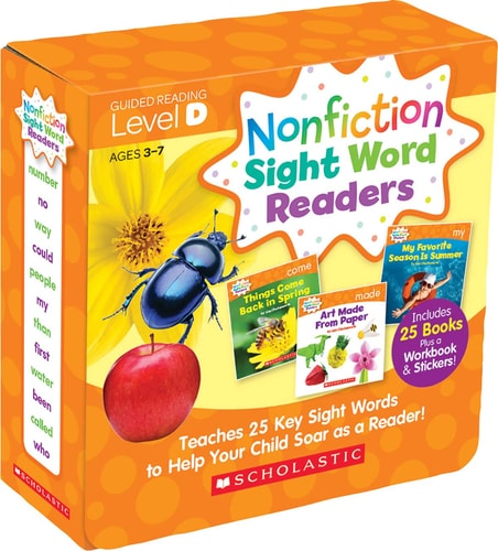 Nonfiction Sight Word Readers: Guided Reading Level D (Parent Pack) Teaches 25 Key Sight Words to Help Your Child Soar as a Reader! book cover