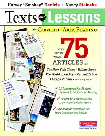 Texts and Lessons for Content-Area Reading: With More Than 75 Articles from The New York Times, Rolling Stone, The Washingto n Post, Car and Driv cover image