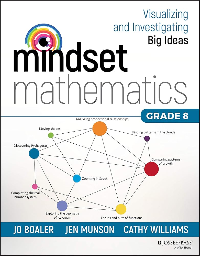 Mindset Mathematics: Visualizing and Investigating Big Ideas, Grade 8 cover image
