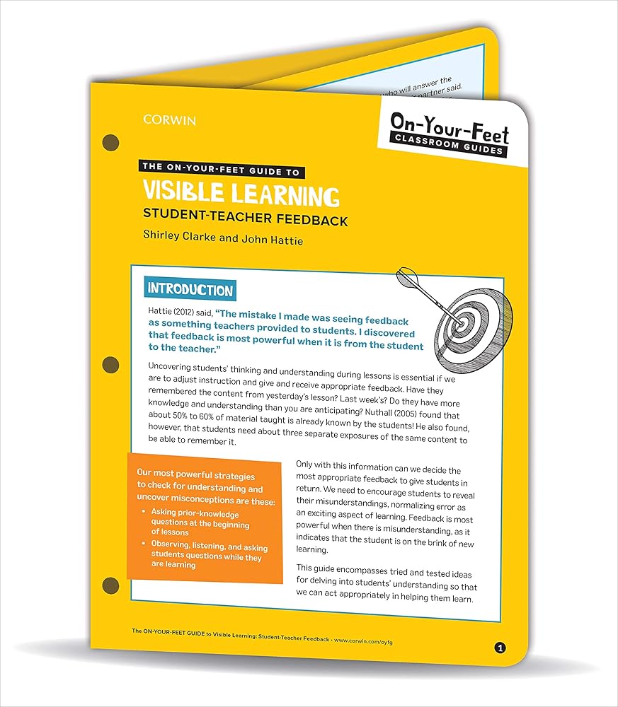 The On-Your-Feet Guide to Visible Learning: Student-Teacher Feedback cover image