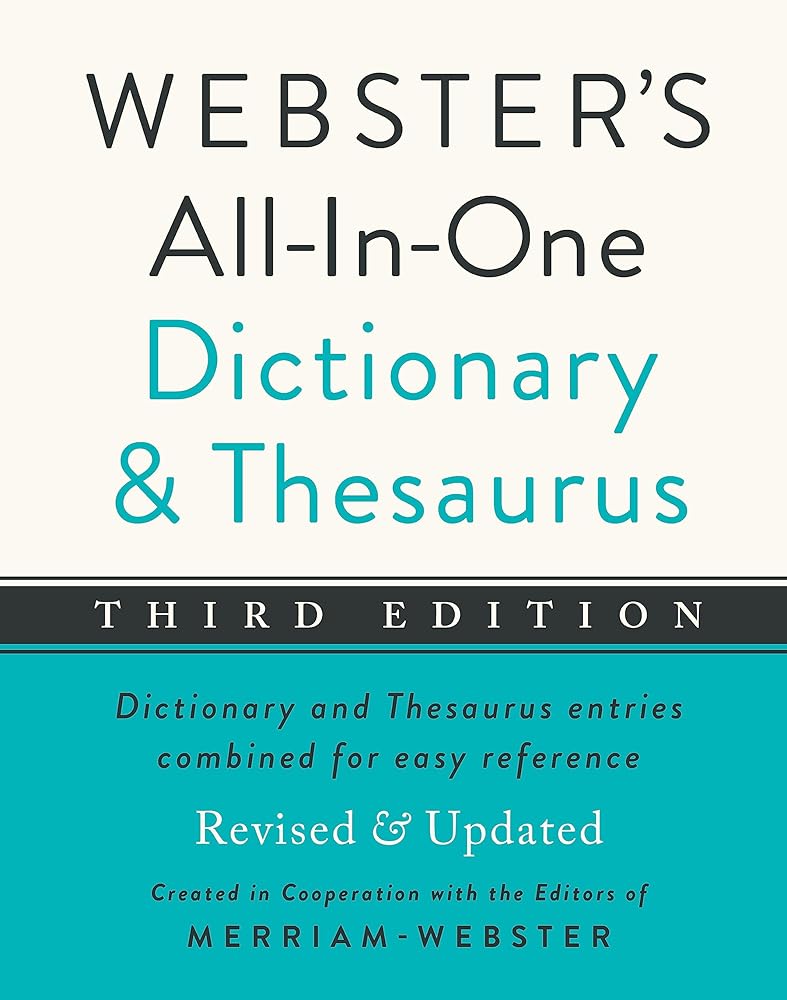 Webster's All-In-One Dictionary and Thesaurus, Third Edition cover image