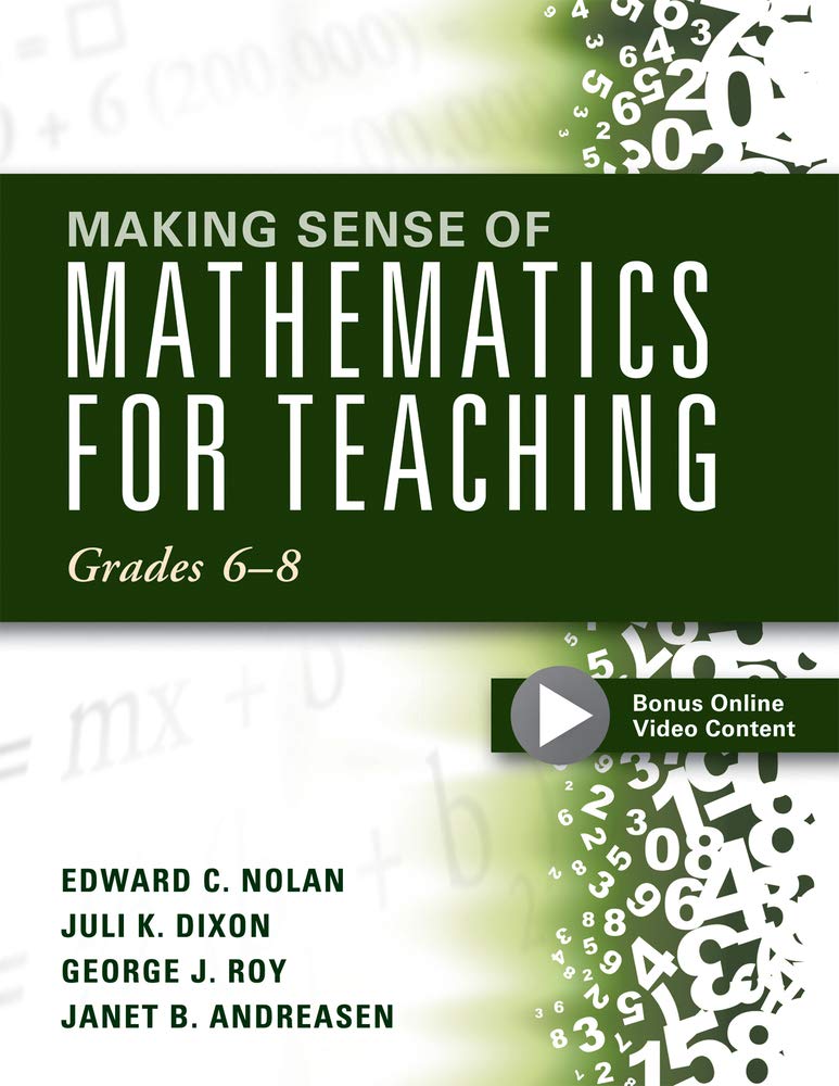 Making Sense of Mathematics for Teaching: Grades 6-8 (Unifying Topics for an Understanding of Functions, Statistics, and Probability) cover image