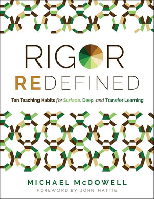 Rigor Redefined: Ten Teaching Habits for Surface, Deep, and Transfer Learning (Enables students to take ownership of their learning process)