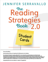 Student Task Cards for The Reading Strategies Book 2.0