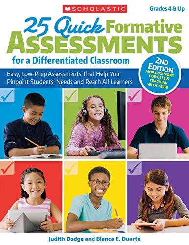 25 Quick Formative Assessments for a Differentiated Classroom, 2nd Edition book cover
