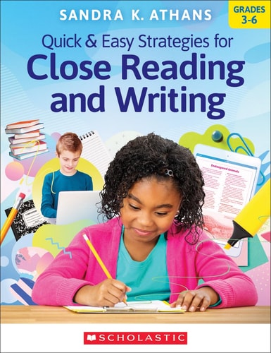 Quick and Easy Strategies for Close Reading and Writing book cover