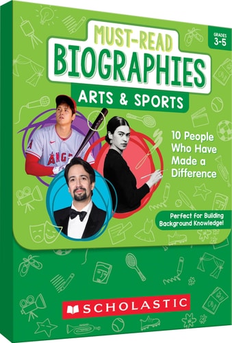 Must-Read Biographies: Arts & Sports: Knowledge-Building Stories of 10 People Who Have Made a Difference book cover