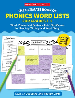 The Ultimate Book of Phonics Word Lists: Grades 3-5 Games and Word Lists for Reading, Writing, and Word Study