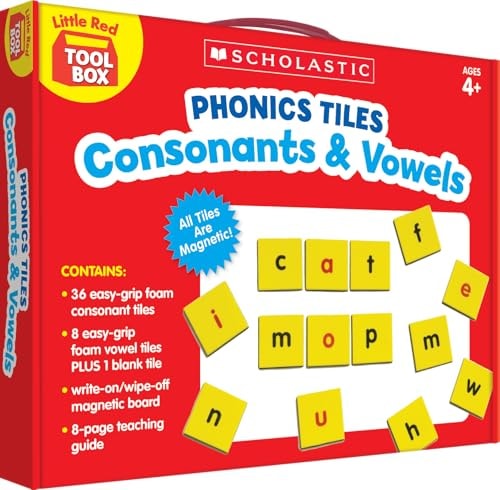 Little Red Tool Box: Phonics Tiles: Consonants & Vowels book cover