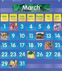 Monthly Calendar Pocket Chart book cover