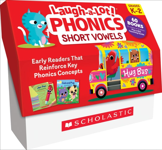Laugh-A-Lot Phonics: Short Vowels (Classroom Set): A Big Collection of Little Books That Teach Key Decoding Skills book cover