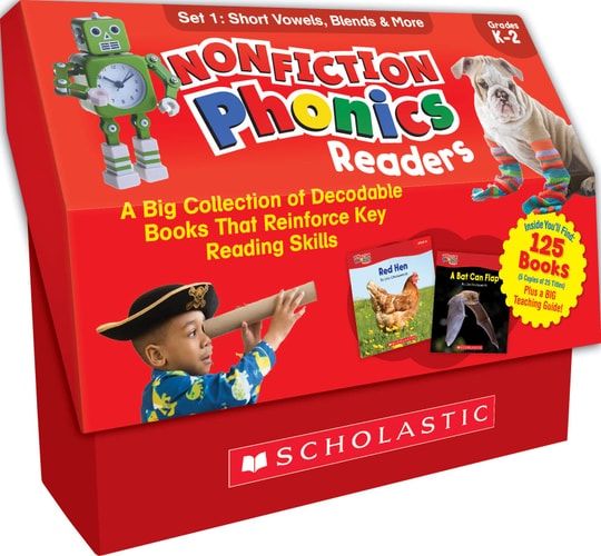Nonfiction Phonics Readers Set 1: Short Vowels, Blends & More (Multiple-Copy Set) book cover
