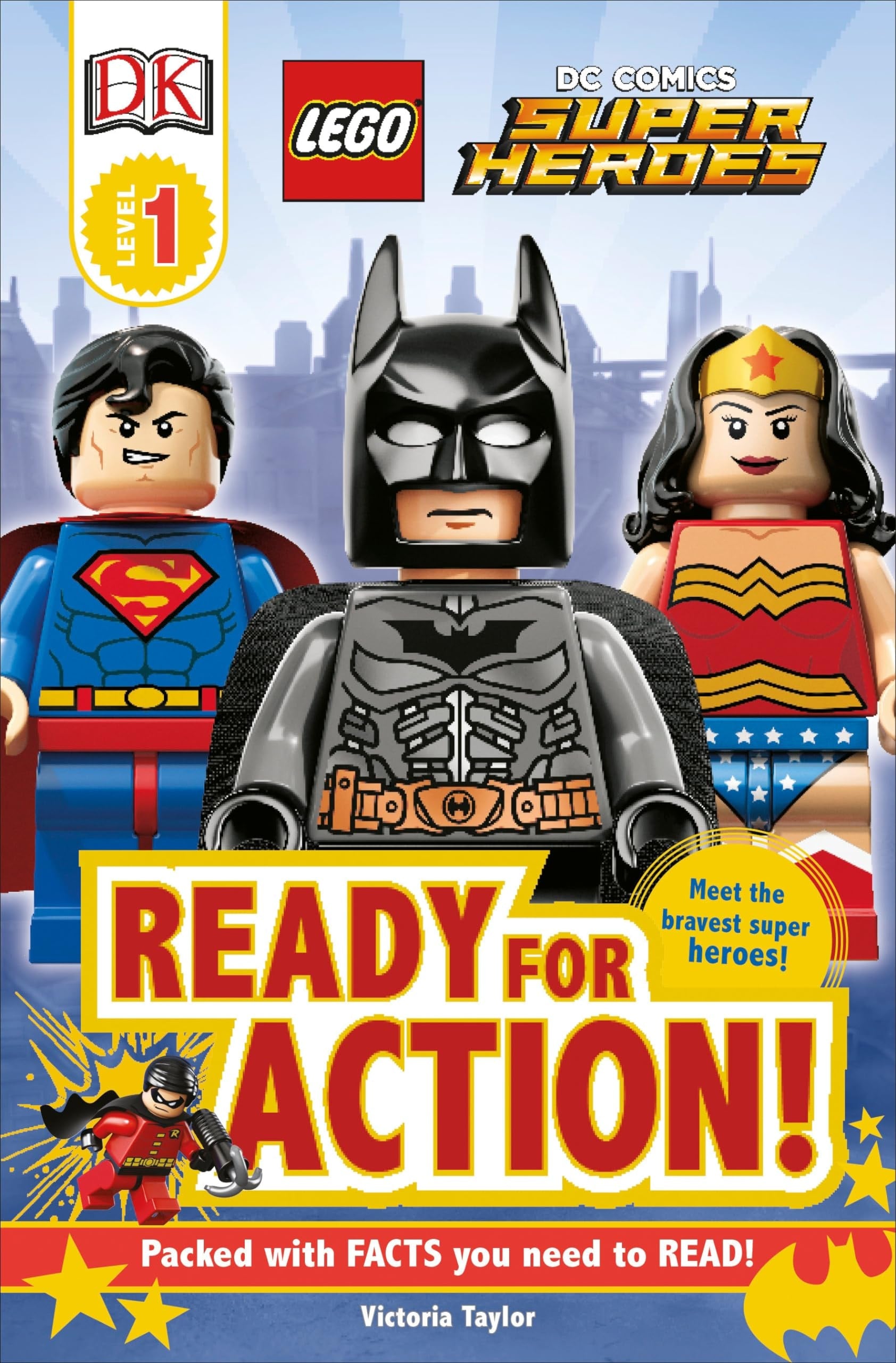 DK Readers L1: LEGO DC Super Heroes: Ready for Action! book cover