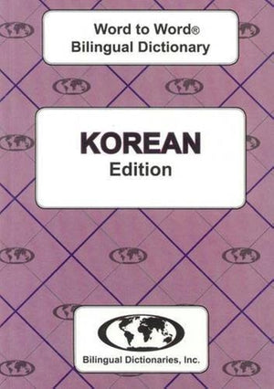 English-Korean & Korean-English Word-to-Word Dictionary