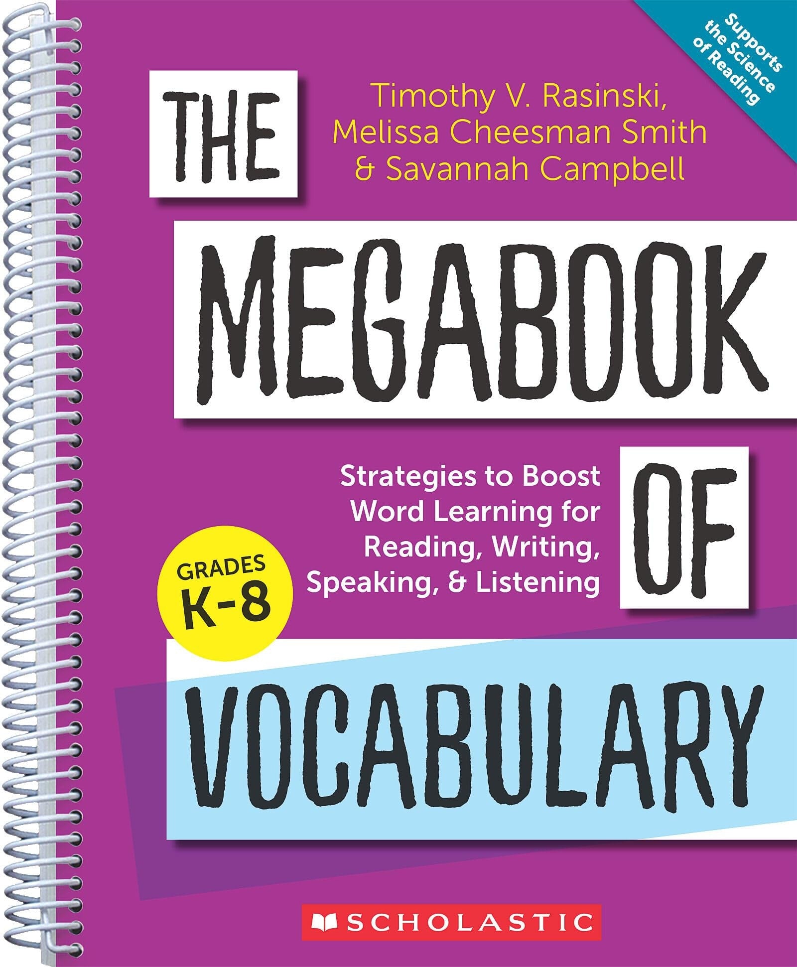 The Megabook of Vocabulary: Strategies to Boost Word Learning for Reading, Writing, Speaking, and Listening book cover
