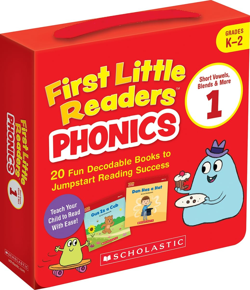 First Little Readers: Phonics Set 1 / Short Vowels, Blends & More (Single-Copy Set): 20 Decodable Books for Beginning Readers book cover