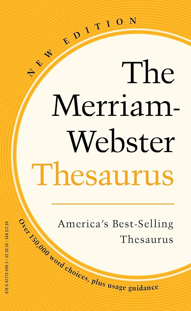 The Merriam-Webster Thesaurus - America's Best-Selling Thesaurus - Mass Market Paperback cover image
