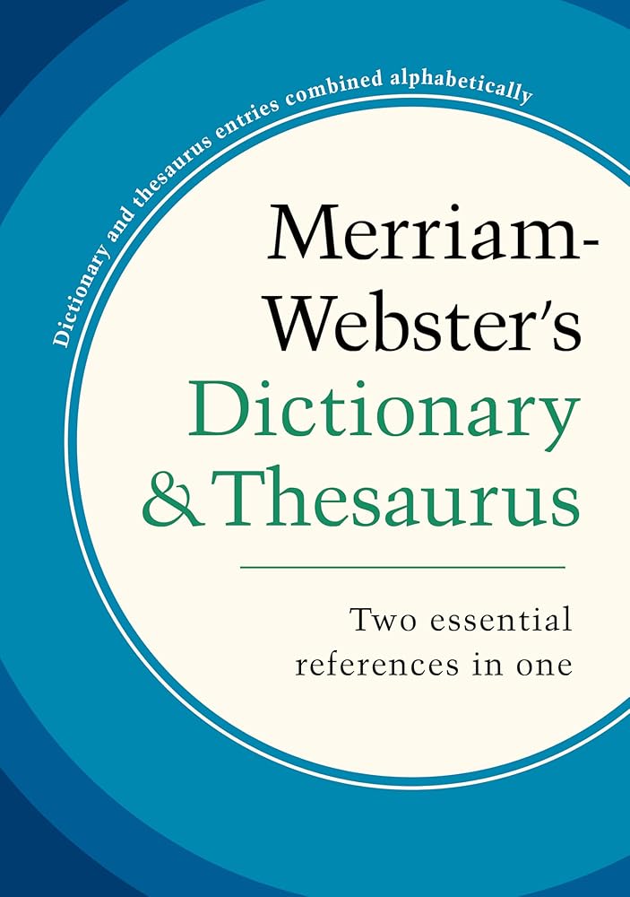 Merriam-Webster's Dictionary and Thesaurus, Newest Edition, Trade Paperback cover image