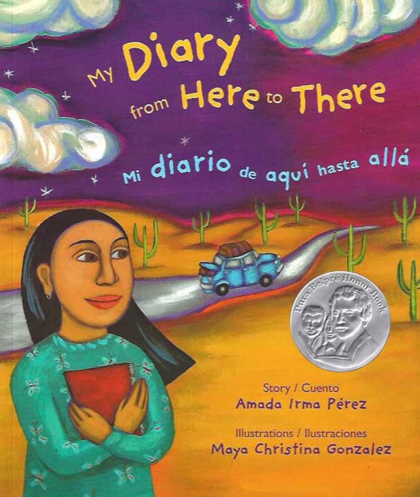 My Diary from Here to There / Mi diario de aqui hasta allá (Spanish and English Edition) cover image