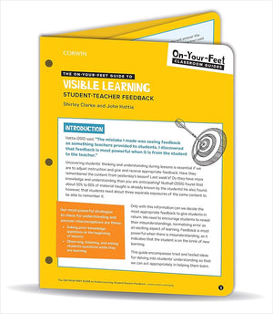 The On-Your-Feet Guide to Visible Learning: Student-Teacher Feedback