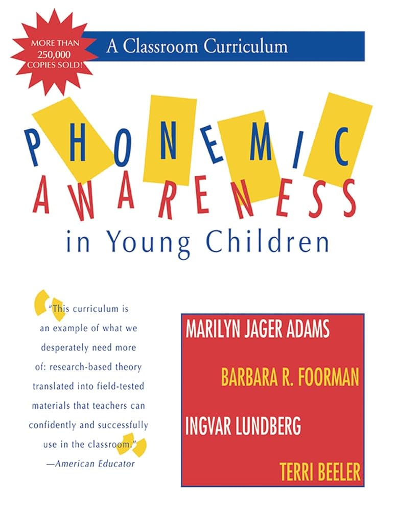Phonemic Awareness in Young Children: A Classroom Curriculum cover image