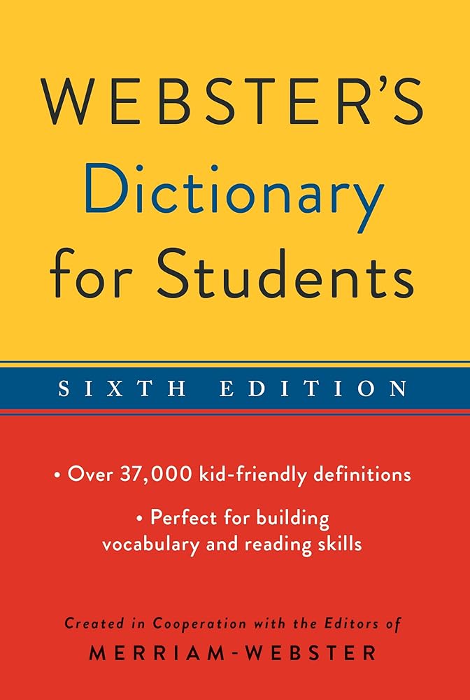 Webster's Dictionary for Students, Sixth Edition, Newest Edition cover image