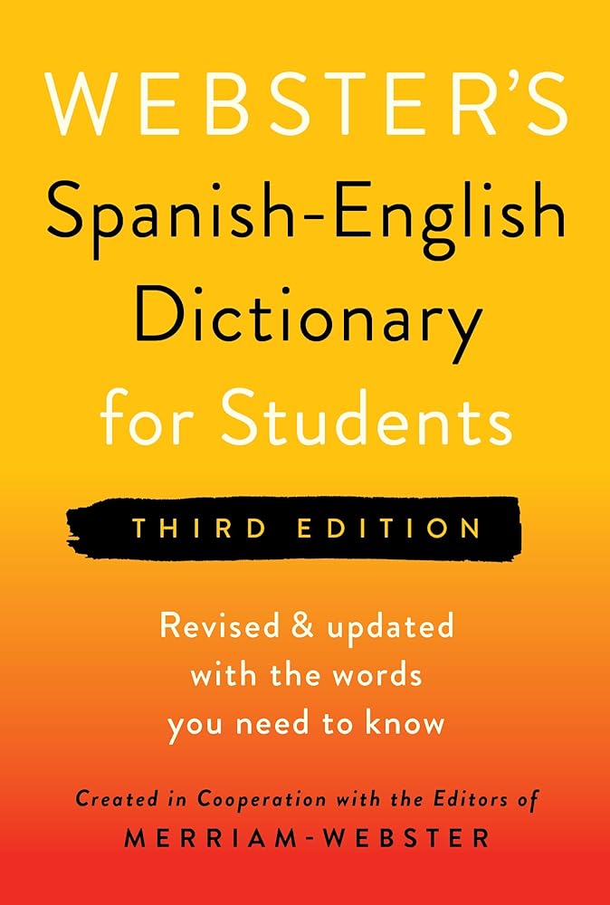 Webster's Spanish-English Dictionary for Students, Third Edition - Newest Edition cover image
