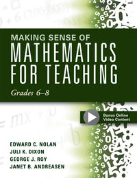 Making Sense of Mathematics for Teaching: Grades 6-8 (Unifying Topics for an Understanding of Functions, Statistics, and Probability)